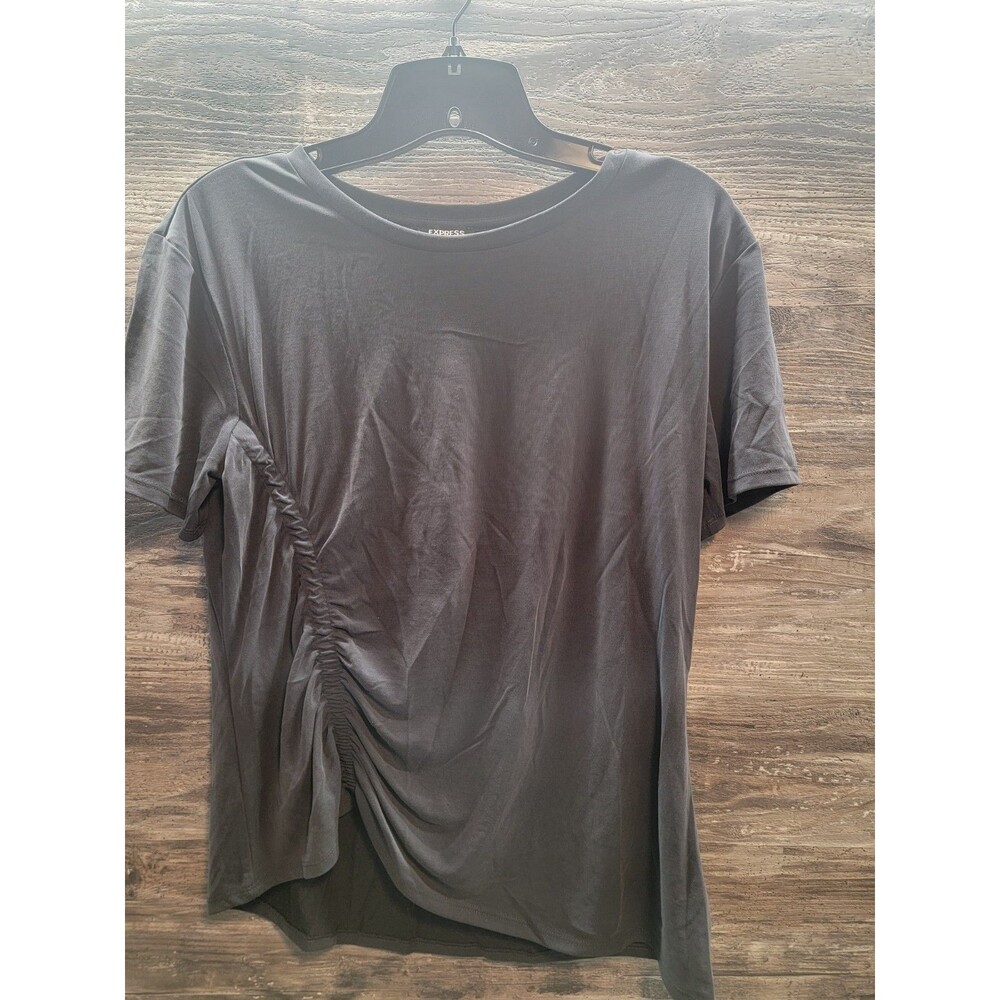 Express Skimming Crew Tee, Black Medium